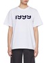 Main View - Click To Enlarge - SACAI - Flock Print Cotton T-shirt