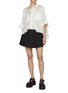 Figure View - Click To Enlarge - SACAI - Sheer Back 3/4 Sleeve Shirt