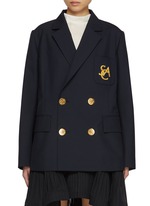 SACAI | Notch Lapel Double Breasted Embroidered Pocket SACAI | Notch Lapel Double Breasted Embroidered Pocket