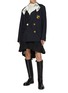 Figure View - Click To Enlarge - SACAI - Notch Lapel Double Breasted Embroidered Pocket Suiting Jacket