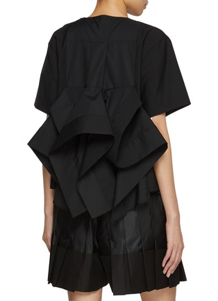 Back View - Click To Enlarge - SACAI - Back Drape T-shirt