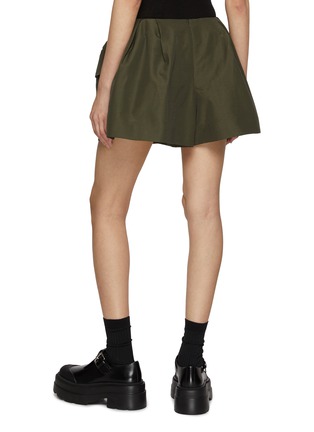 Back View - Click To Enlarge - SACAI - Flap Pocket Cotton Blend Shorts