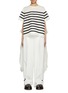 Main View - Click To Enlarge - SACAI - Back Drape Striped Silk Cotton T-shirt