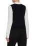 Back View - Click To Enlarge - BARRIE - Trompe-l'œil Collared Cashmere Knit Top