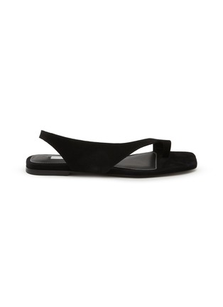 Main View - Click To Enlarge - TOTEME - Suede Thong Sandals