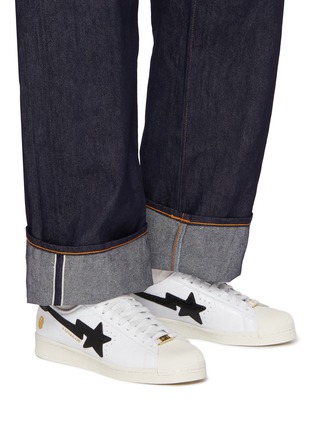 Figure View - Click To Enlarge - ADIDAS - X A Bathing Ape SSTR V Bape Low Top Men's Sneakers