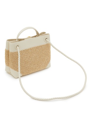 Detail View - Click To Enlarge - BOTTEGA VENETA - Small Andiamo Raffia Shoulder Bag