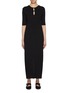 Main View - Click To Enlarge - DETERM - Buttoned Front Cotton Cashmere Knit Dress