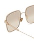 Detail View - Click To Enlarge - DIOR - Diorcannage S1U Metal Square Sunglasses