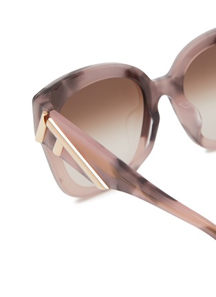 Detail View - Click To Enlarge - FENDI - Fendi First Acetate Square Sunglasses