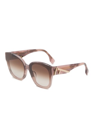 Main View - Click To Enlarge - FENDI - Fendi First Acetate Square Sunglasses