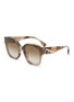 Main View - Click To Enlarge - FENDI - Fendi First Acetate Square Sunglasses