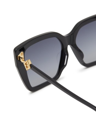 Detail View - Click To Enlarge - FENDI - FF Diamonds Acetate Square Sunglasses