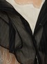 - YOHJI YAMAMOTO - 3D Textured Drape Lace Cotton Silk Top