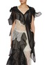 Main View - Click To Enlarge - YOHJI YAMAMOTO - 3D Textured Drape Lace Cotton Silk Top