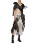 Figure View - Click To Enlarge - YOHJI YAMAMOTO - 3D Textured Drape Lace Cotton Silk Top