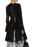 Back View - Click To Enlarge - YOHJI YAMAMOTO - Patchwork Silk Blend Long Blouse