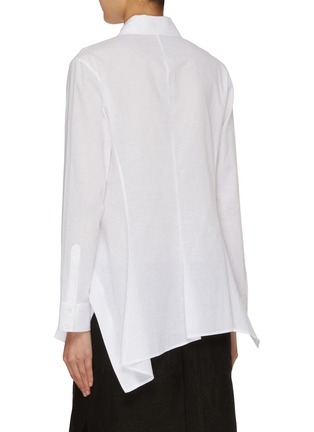 Back View - Click To Enlarge - YOHJI YAMAMOTO - Flared Back Cotton Shirt