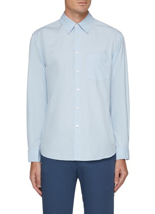 Main View - Click To Enlarge - THEORY - Patch Pocket Weekend Fluid Cotton Shirt