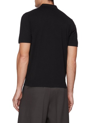 Back View - Click To Enlarge - THEORY - Garis Polo Shirt