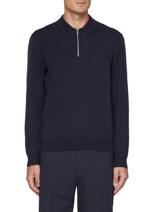 Main View - Click To Enlarge - THEORY - Half Zip Polo Shirt