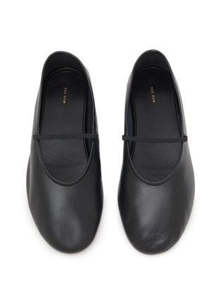 Figure View - Click To Enlarge - THE ROW - Elastic Leather Ballet Flats