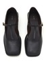 Figure View - Click To Enlarge - THE ROW - Square T-Strap Leather Mary Jane Flats