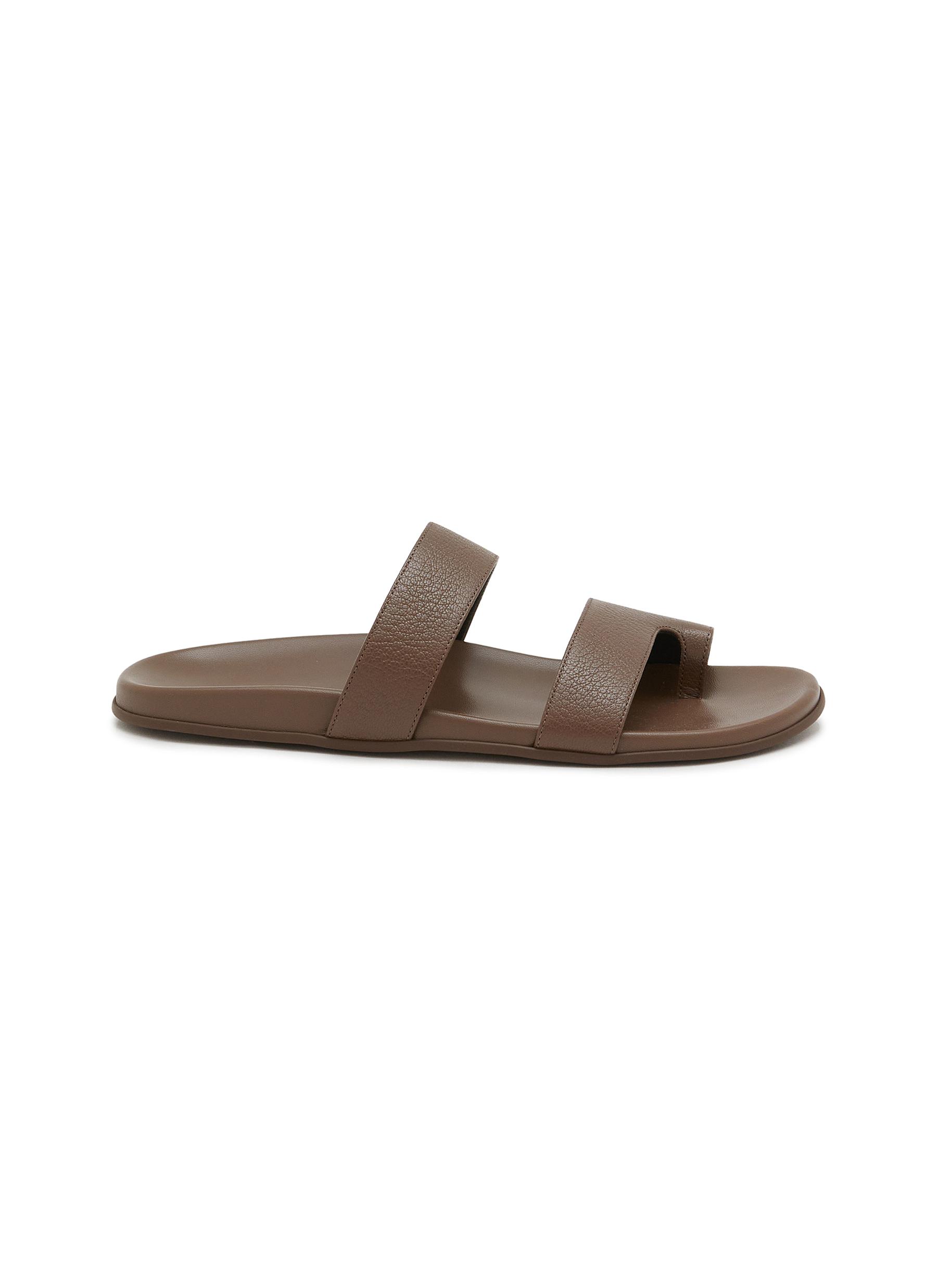 THE ROW | Hugh Leather Sandals | Women | Lane Crawford