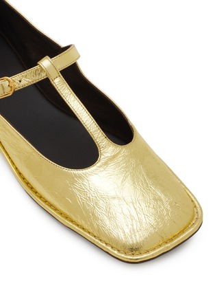 Detail View - Click To Enlarge - THE ROW - Square T-Strap Leather Mary Jane Flats