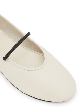 Detail View - Click To Enlarge - THE ROW - Elastic Leather Ballet Flats