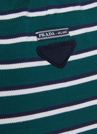  - PRADA - Striped Cotton Jersey Pencil Skirt