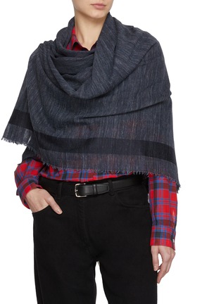 Figure View - Click To Enlarge - THE ROW - Atsna Wool Cotton Scarf