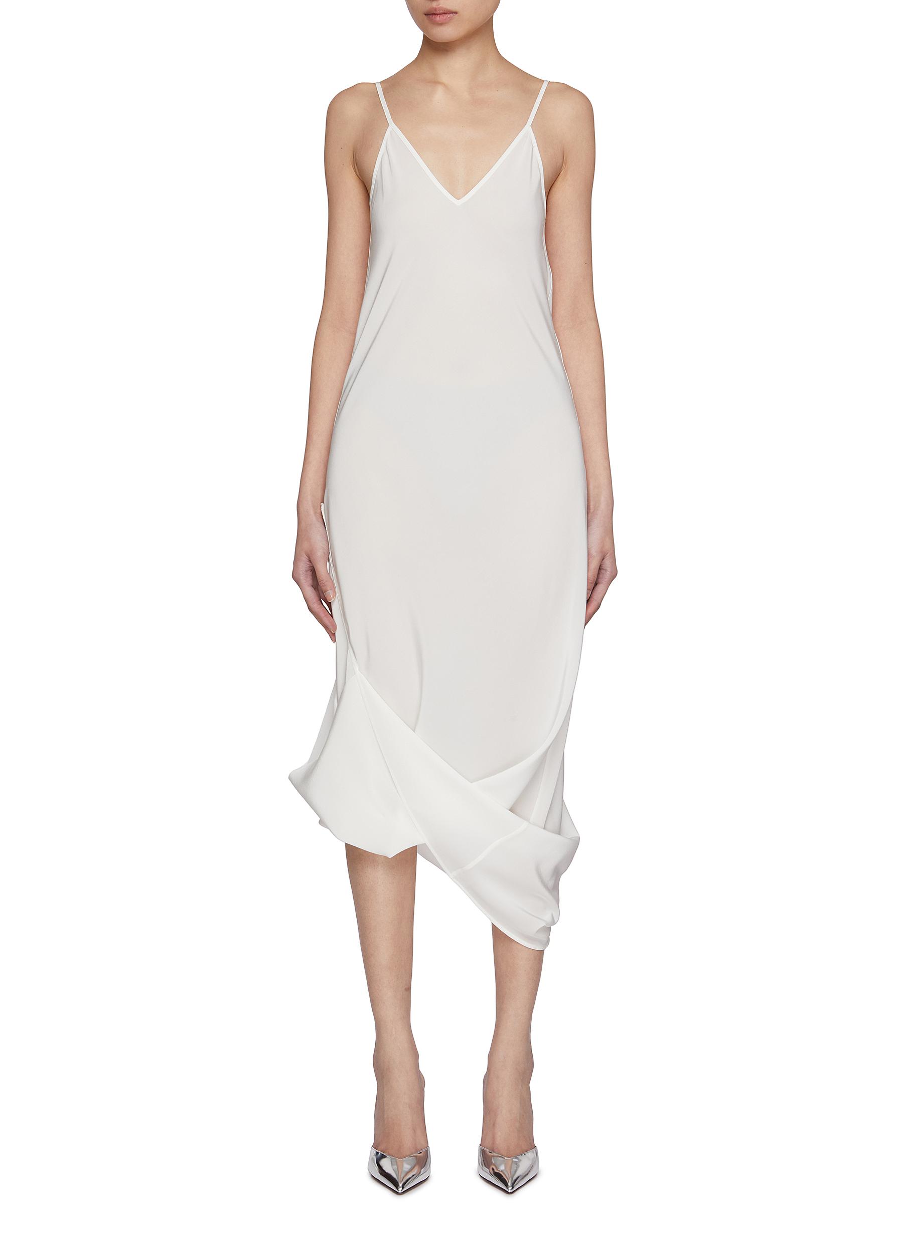 ワンピース MM6 MAISON MARGIELA LONG SILK DRESS MM6 MAISON MARGIELA | 2-Way Silk Maxi Slip Dress | Women