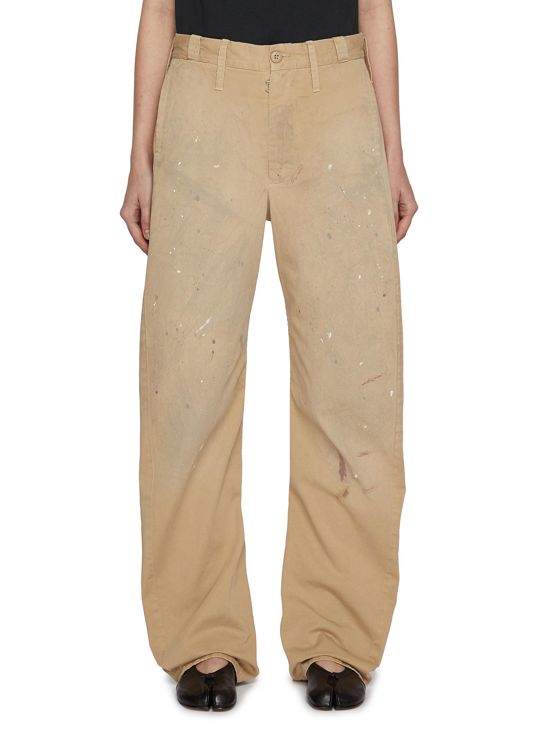 Black Straight-Leg Cotton-Canvas Trousers | MAISON MARGIELA