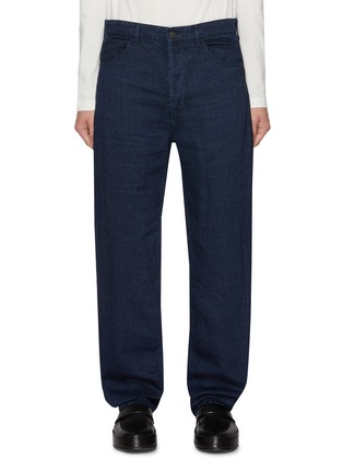 Main View - Click To Enlarge - THE ROW - Hartley Dark Wash Linen Jeans