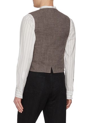 Back View - Click To Enlarge - THE ROW - Yurki Silk Linen Wool Vest