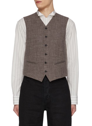 Main View - Click To Enlarge - THE ROW - Yurki Silk Linen Wool Vest