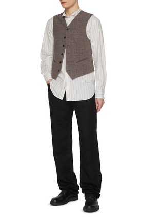 Figure View - Click To Enlarge - THE ROW - Yurki Silk Linen Wool Vest