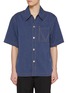 Main View - Click To Enlarge - BOTTEGA VENETA - Oversized Contrast Stitch Wool Cotton Drill Shirt