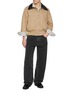 Figure View - Click To Enlarge - BOTTEGA VENETA - Intrecciato Leather Collar Cotton Twill Blouson