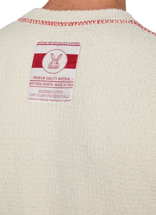  - BOTTEGA VENETA - Bunny Tag Waffle Knit Cotton Sweater