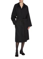 MM6 MAISON MARGIELA | Fringe Belt Wool Trench Coat | Women