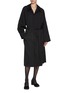 Figure View - Click To Enlarge - MM6 MAISON MARGIELA - Fringe Belt Wool Trench Coat