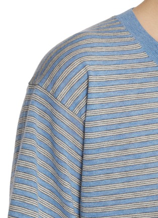  - THE ROW - Jansu Striped Cotton Cashmere T-shirt