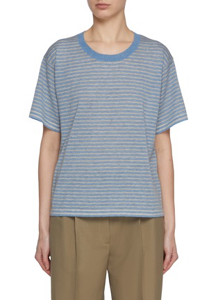 Main View - Click To Enlarge - THE ROW - Jansu Striped Cotton Cashmere T-shirt