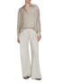 Figure View - Click To Enlarge - THE ROW - Gala Elasticated Silk Linen Pants