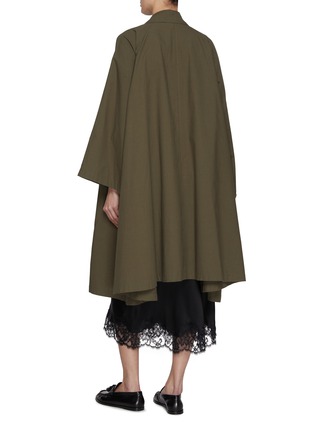 Back View - Click To Enlarge - THE ROW - Lenis Hidden Placket Cotton Coat