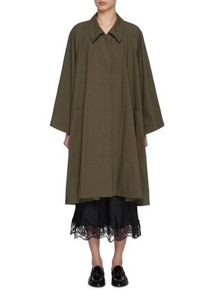 Main View - Click To Enlarge - THE ROW - Lenis Hidden Placket Cotton Coat