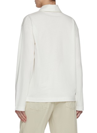 Back View - Click To Enlarge - THE ROW - Roddie Cotton Silk Polo Shirt