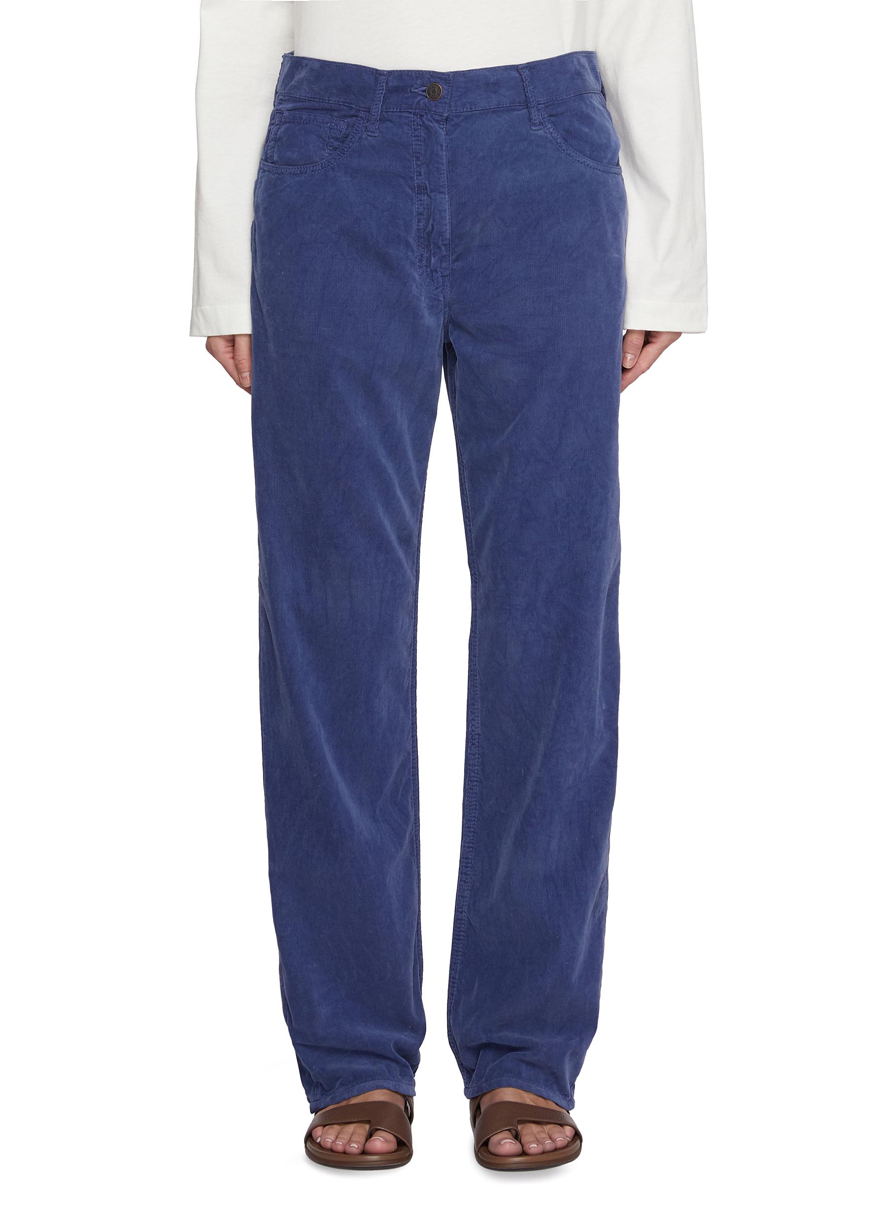 【THE ROW】COTTON TARLEY JEANS THE ROW Tarley Straight Light Wash Jeans - Bergdorf Goodman